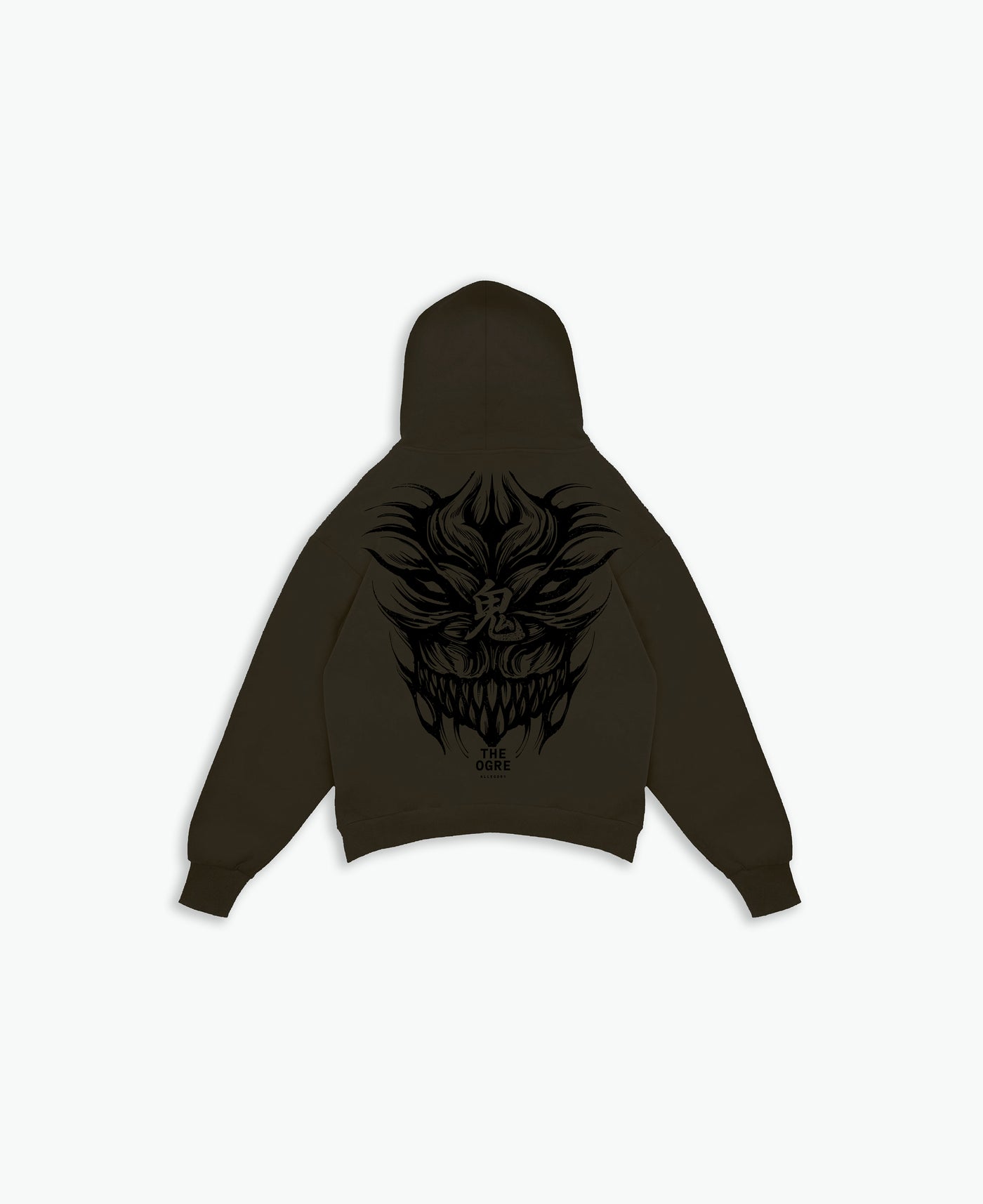 The Demon Back Hoodie / Vintage Black