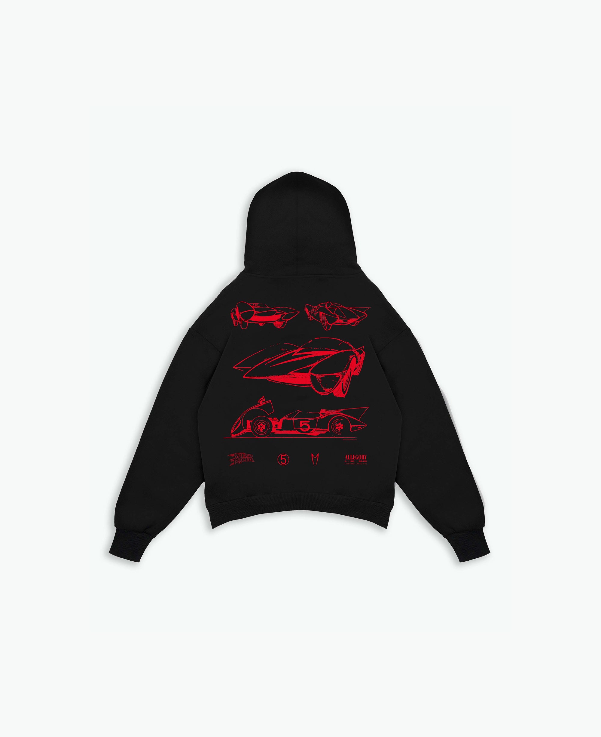 Mach 5 Sketches For Speed Racer™ Hoodie / Black