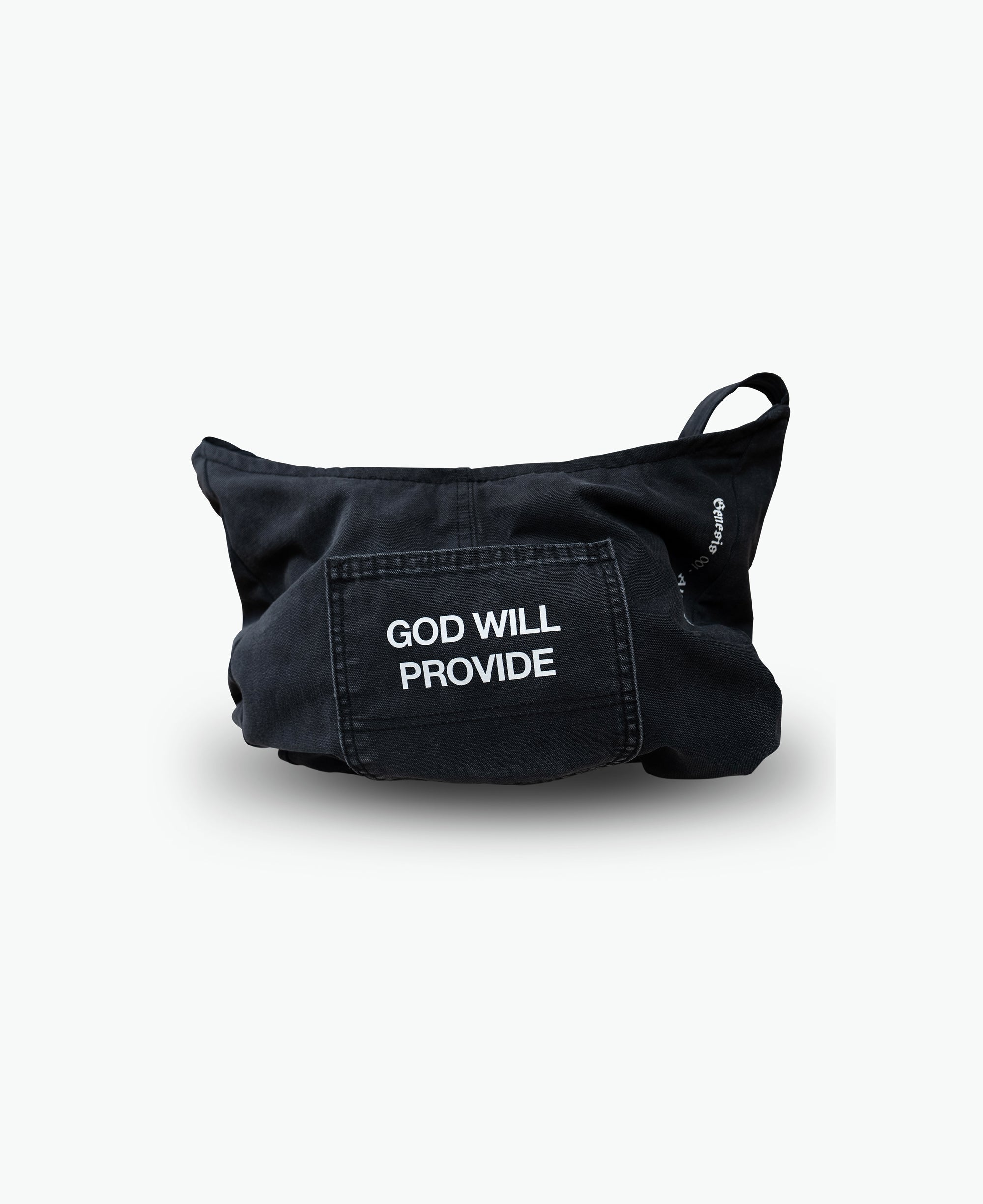 God Will Provide Tote Bag / Black