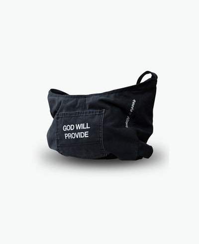 God Will Provide Tote Bag / Black