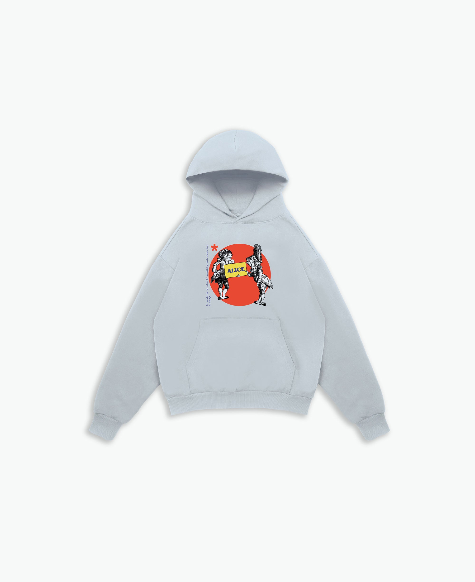 Fish and Frog Hoodie / Cloud Blue