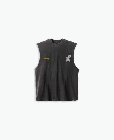 Wrestle With God Cut-Off Tank / Vintage Black