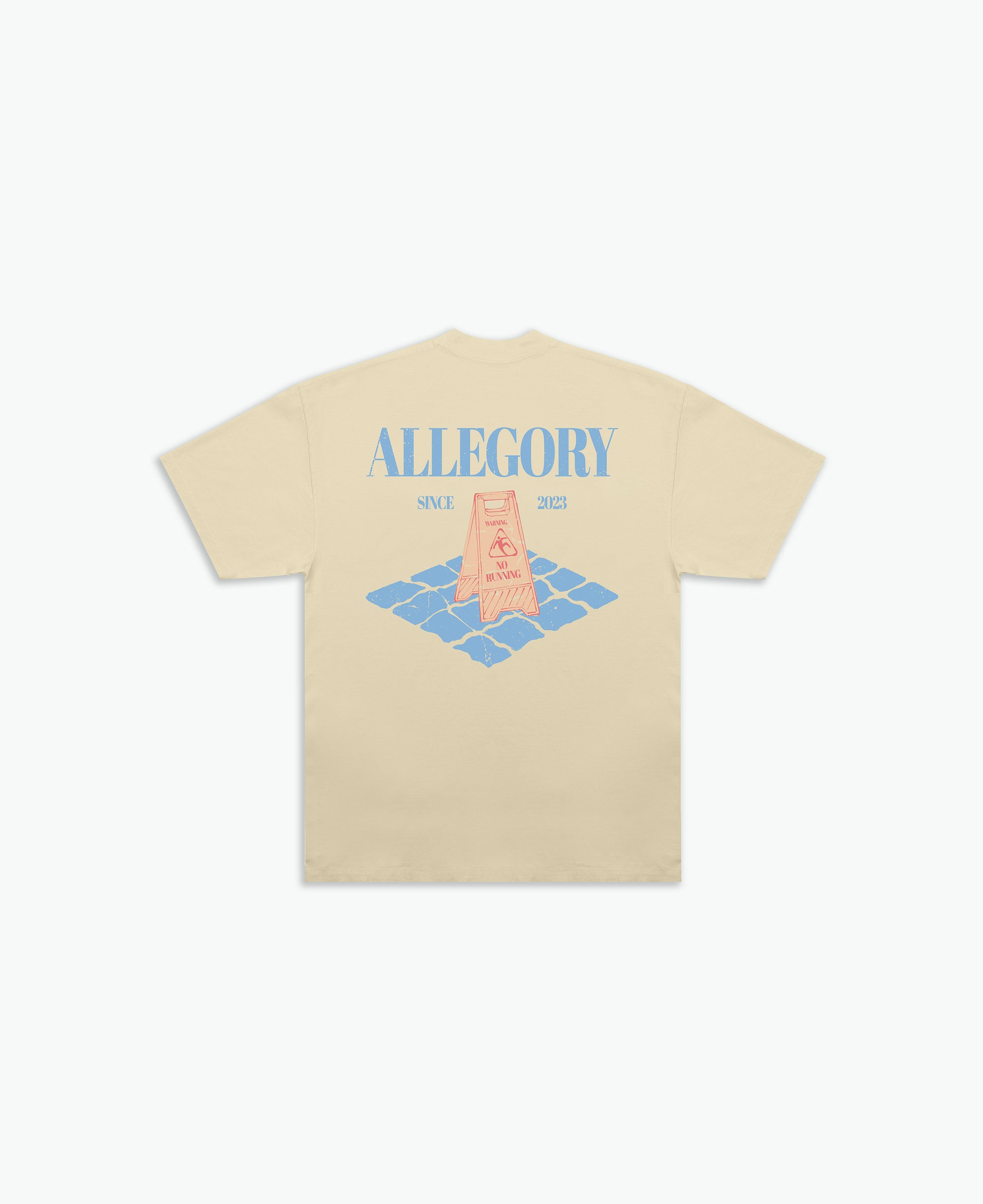 "No Running" Tee / Washed Gold