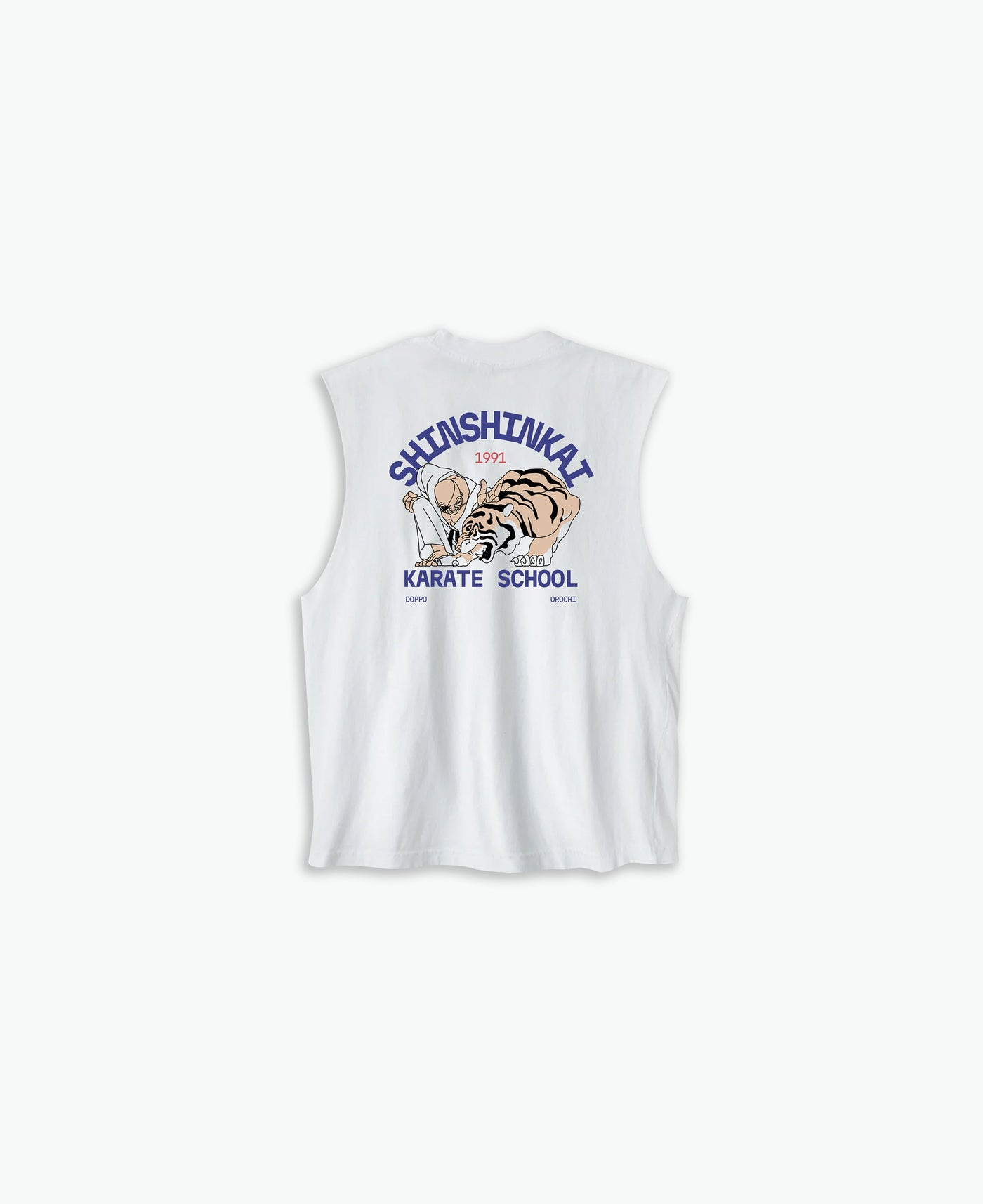 Shinshinkai Karate School Cut-Off Tank / Off White