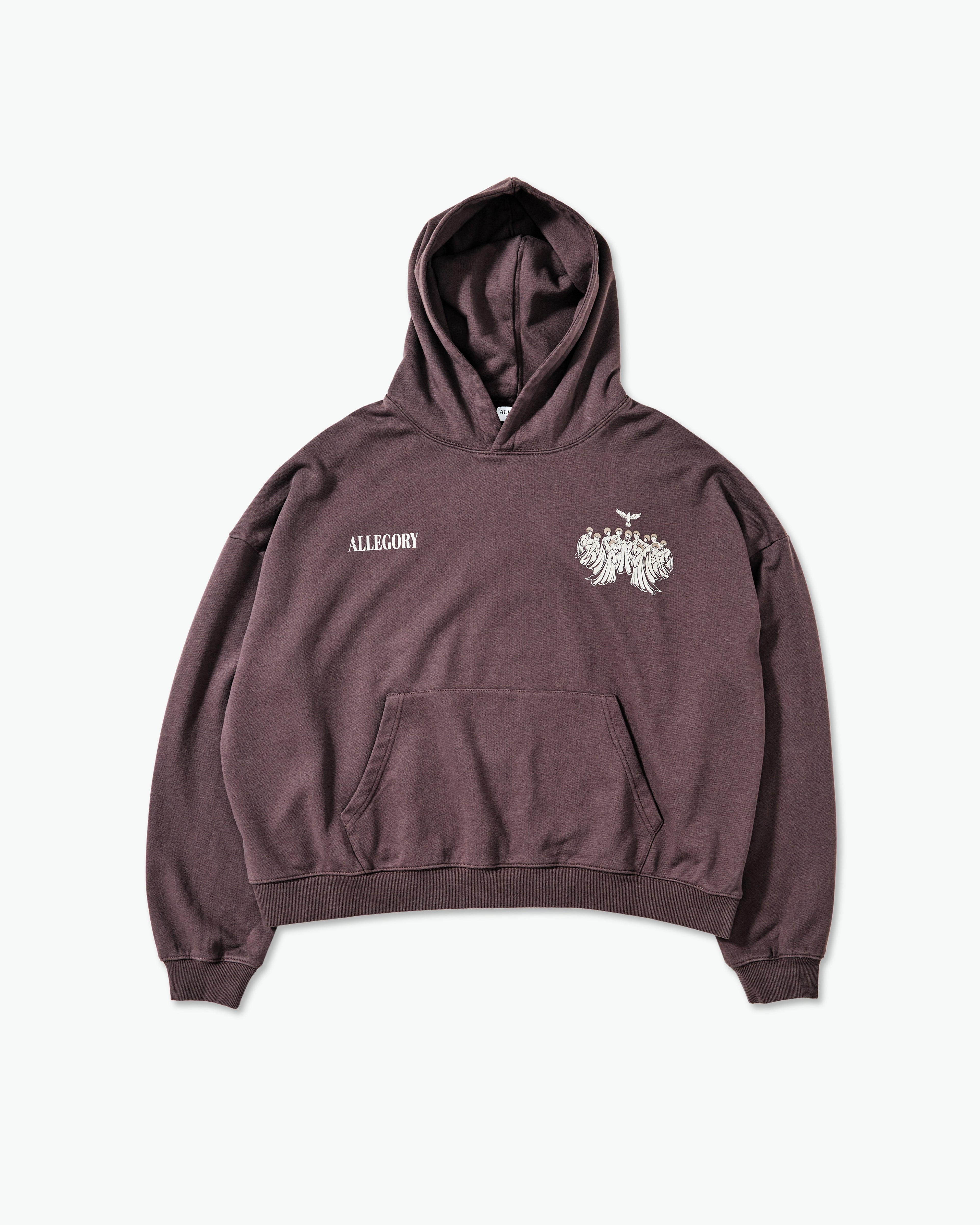 Saved by Grace Hoodie / Washed Brown