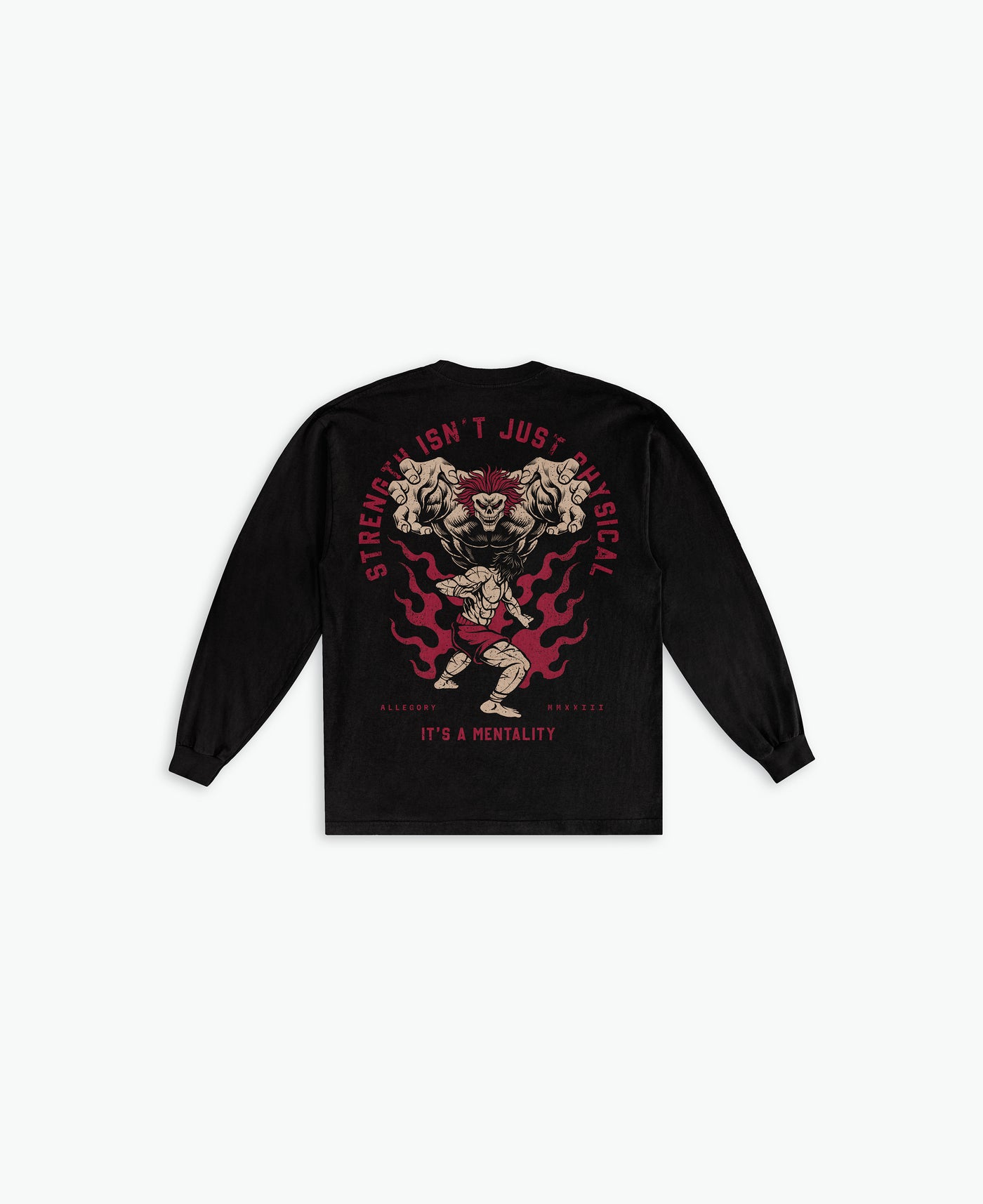 Mind Over Matter Long Sleeve Tee / Black