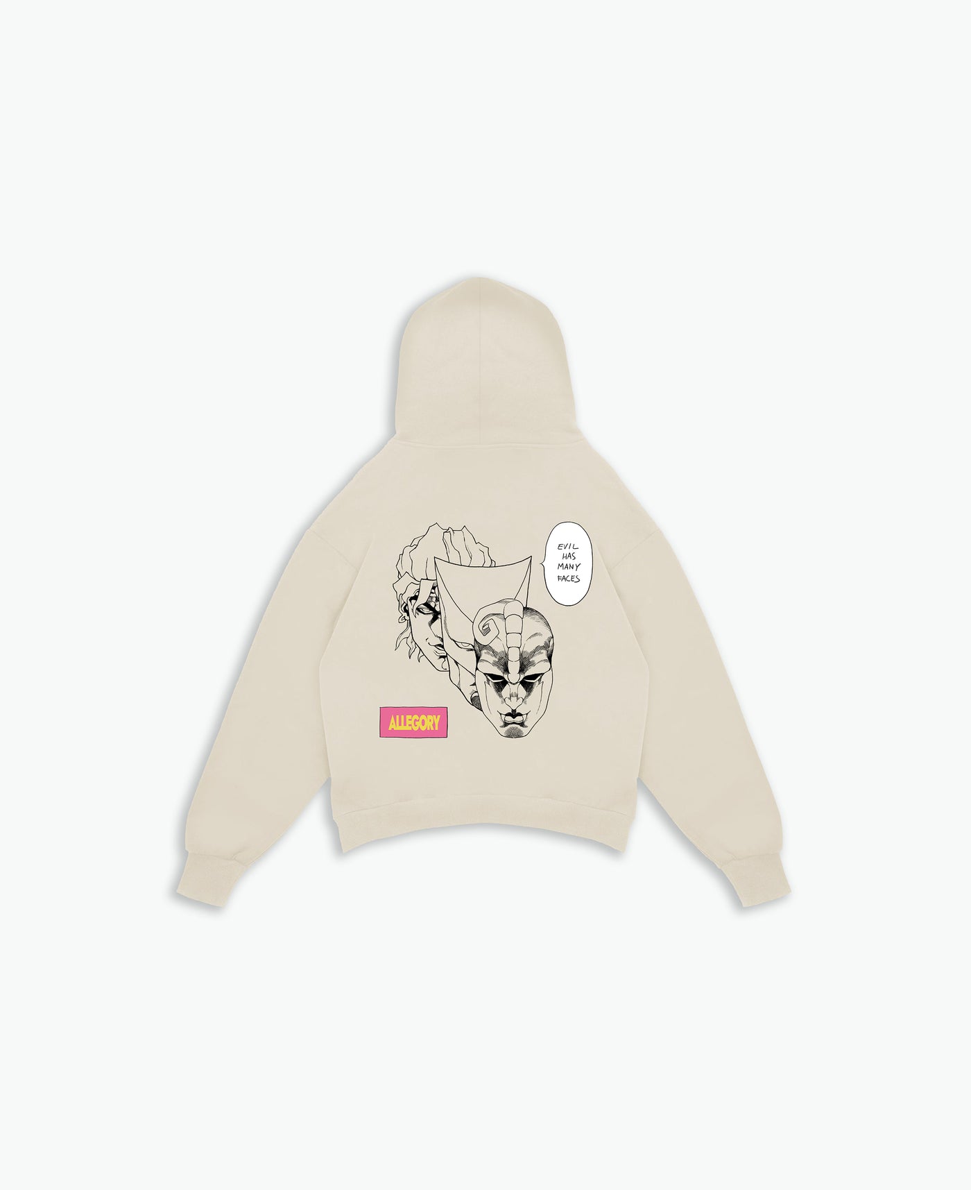 Faces Of Evil Hoodie / Cream