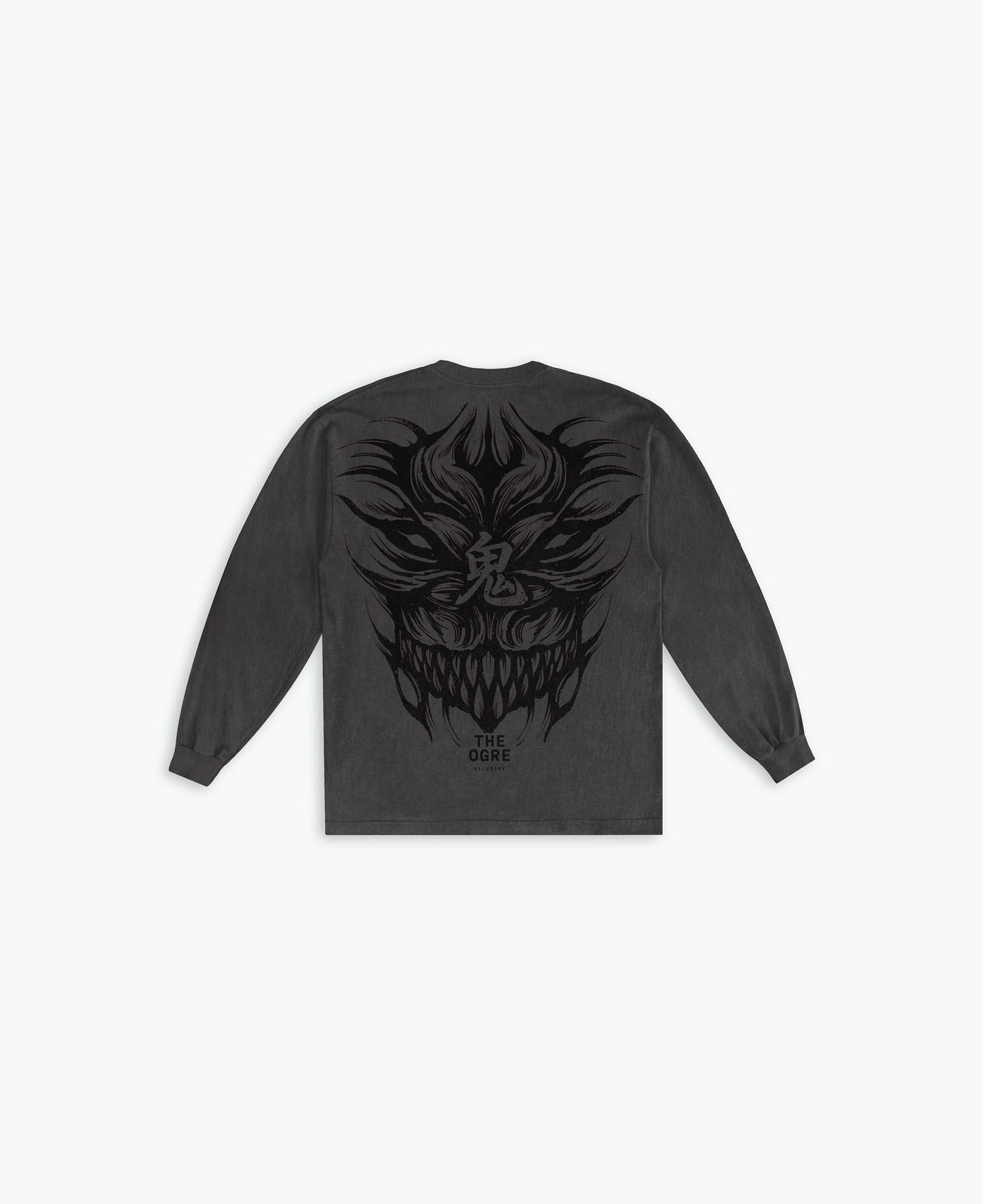 The Demon Back Long Sleeve Tee / Vintage Black