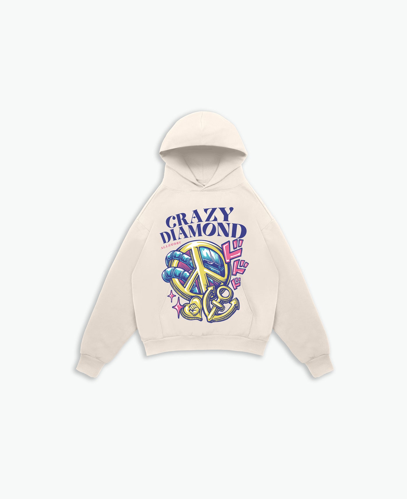 Crazy Diamond Hoodie / Cream