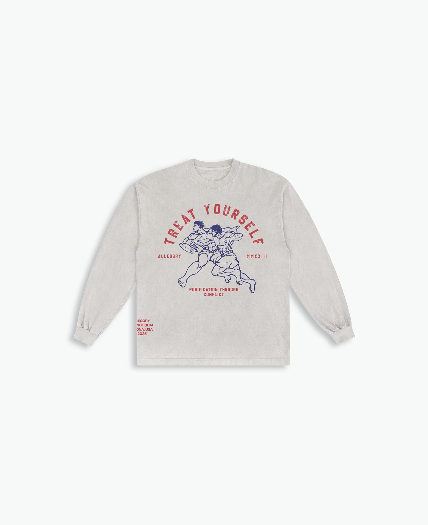 Treat Yourself Long Sleeve Tee / Off White