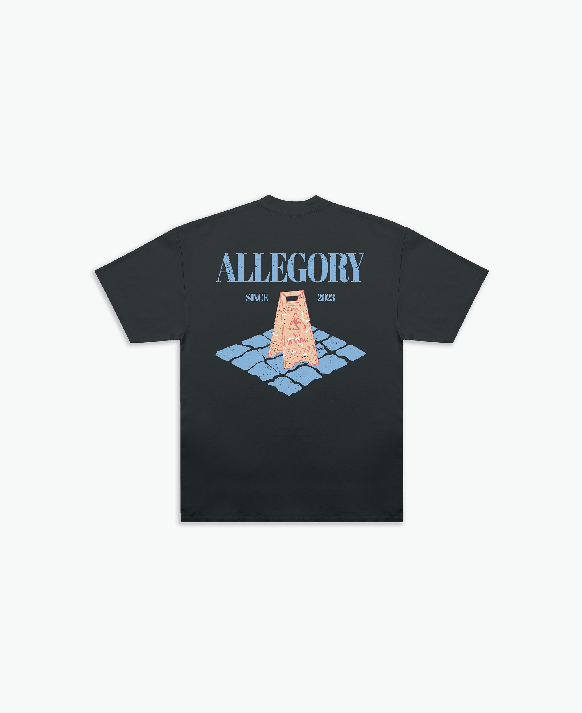 "No Running" Tee / Charcoal