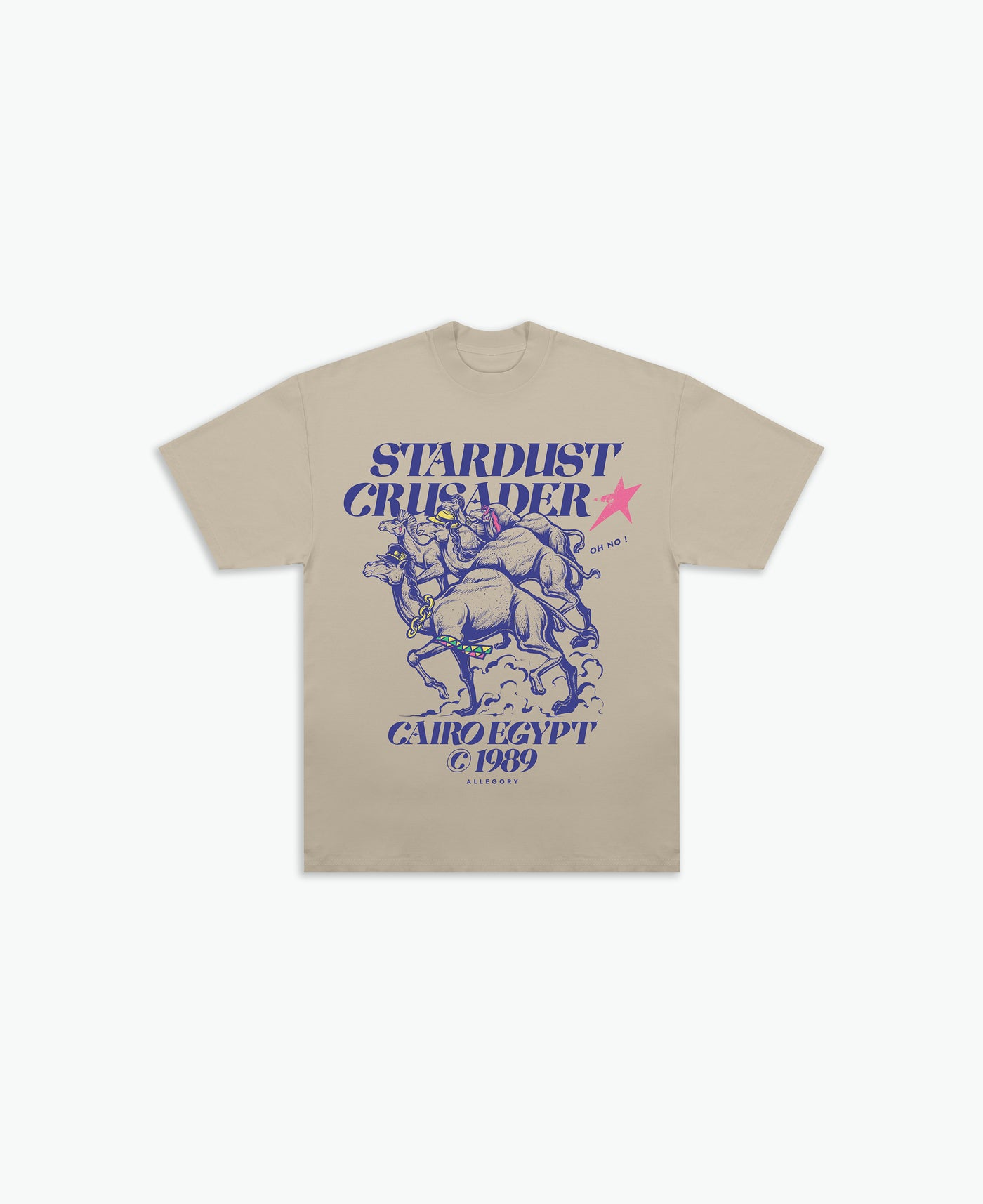 Stardust Crusaders In Egypt, Circa 1989 Tee / Beige