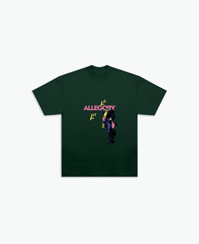 Here Comes Dio "The Walk" Tee / Phthalo Green