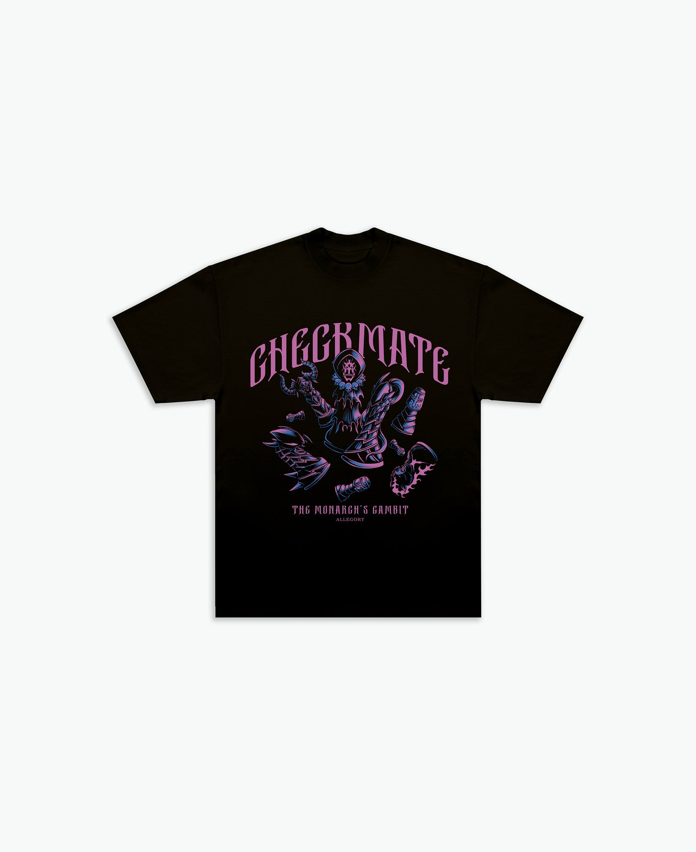 Monarch's Gambit - Checkmate Tee / Black