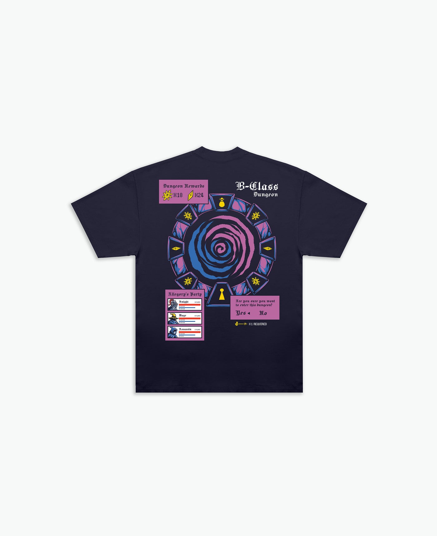 Dungeon Raid Tee / Navy
