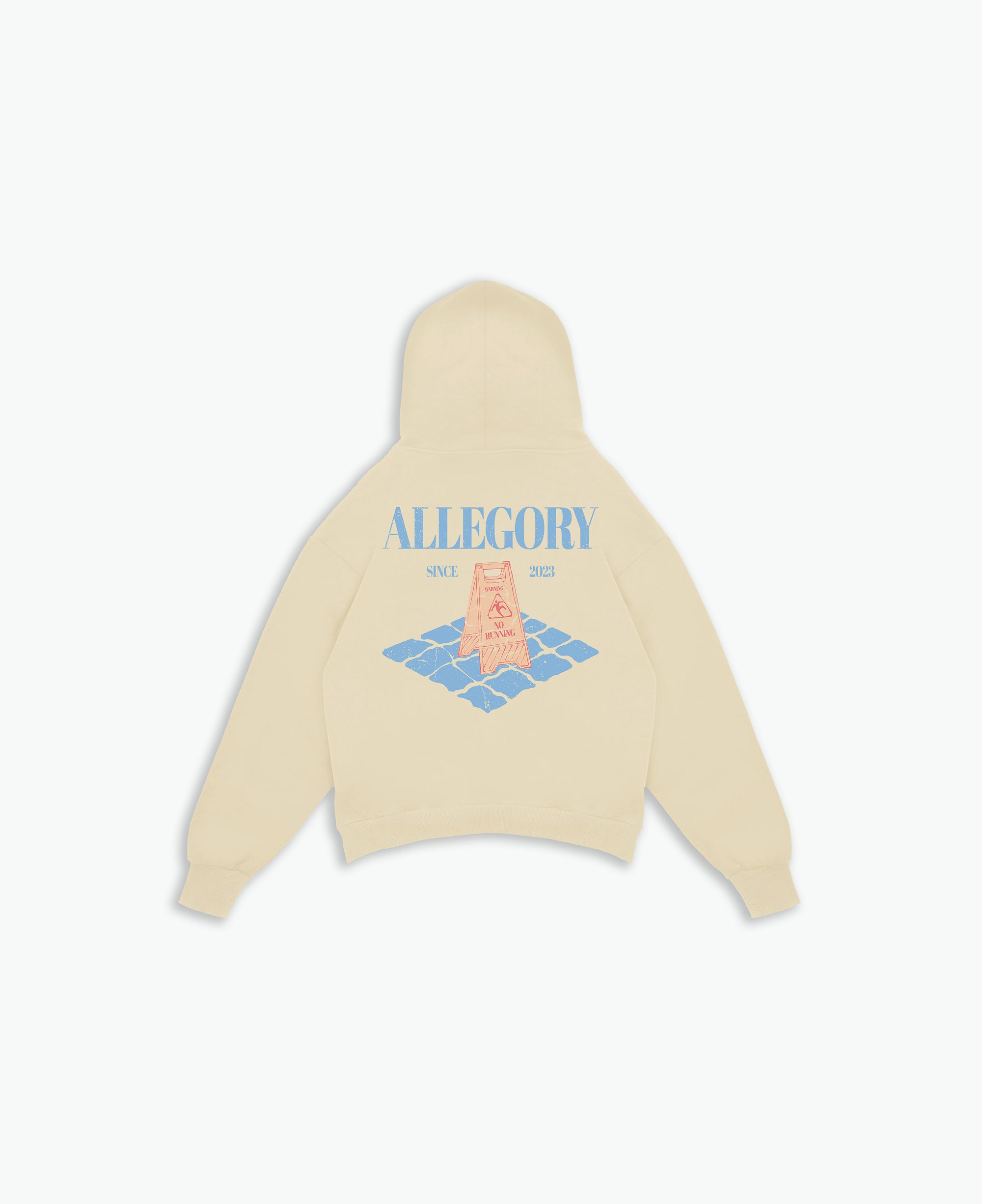 "No Running" Hoodie / Washed Gold