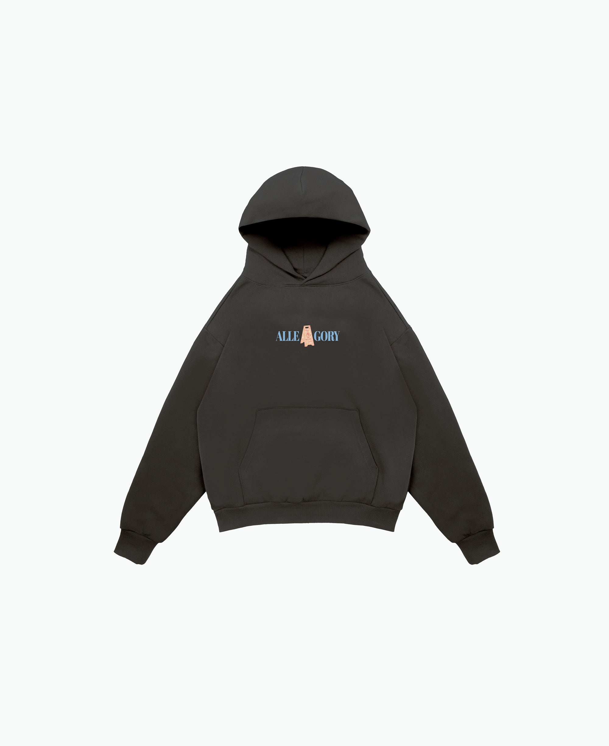 "No Running" Hoodie / Charcoal-2