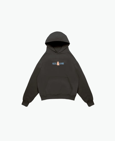 "No Running" Hoodie / Charcoal