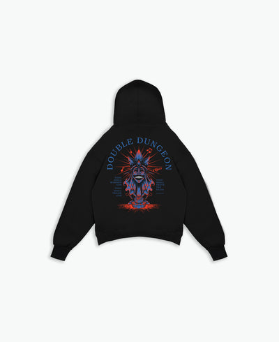 Double Dungeon Architect Hoodie / Black