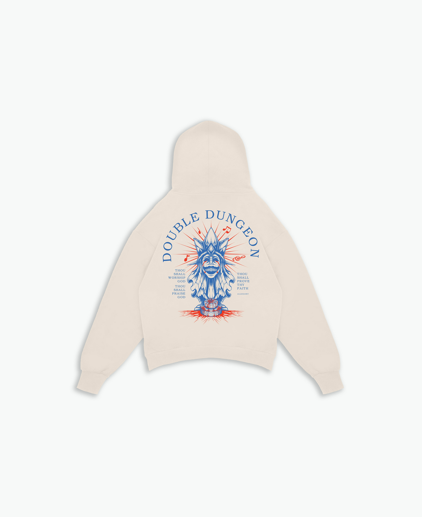 Double Dungeon Architect Hoodie / Cream