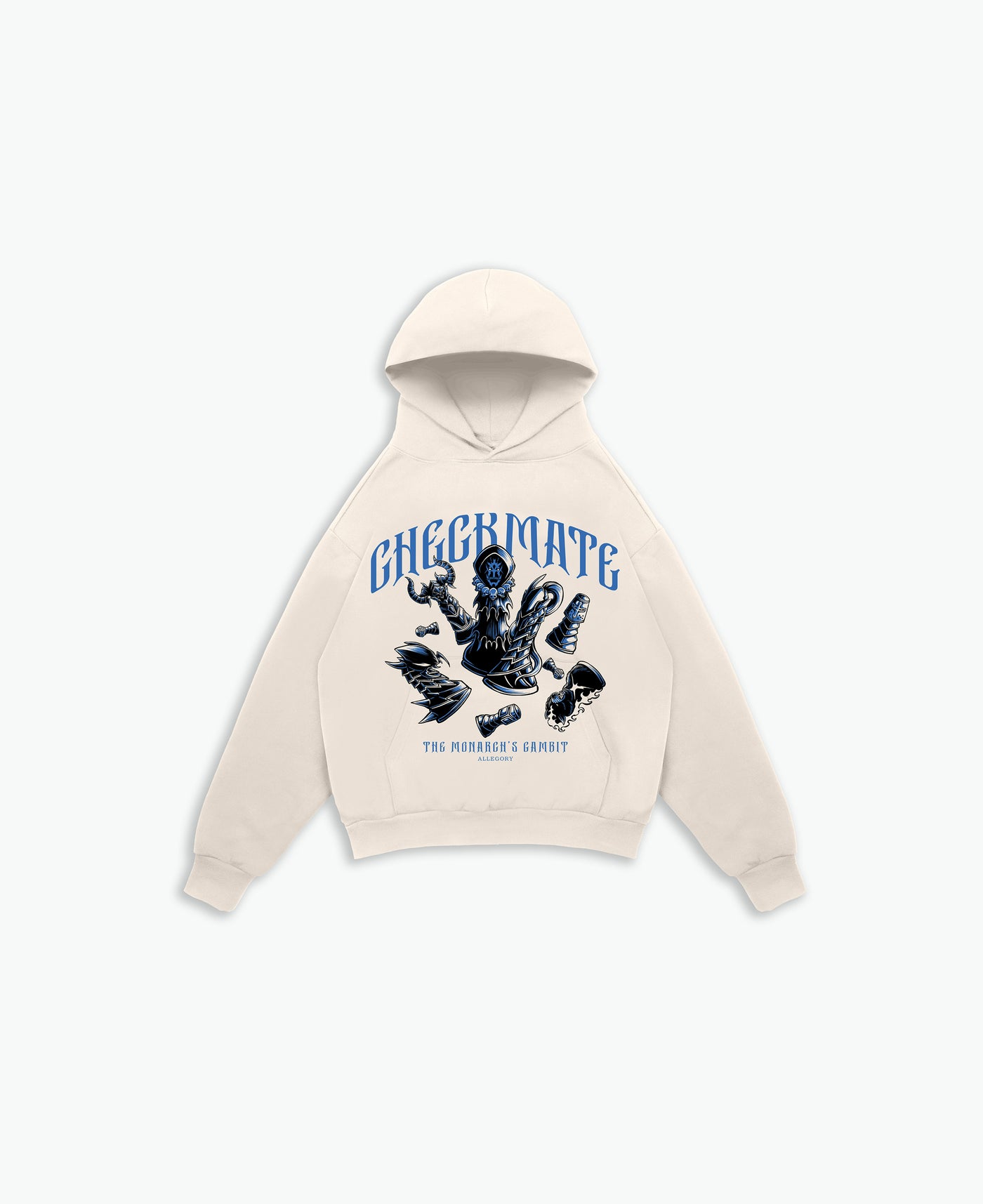 Monarch's Gambit - Checkmate Hoodie / Cream