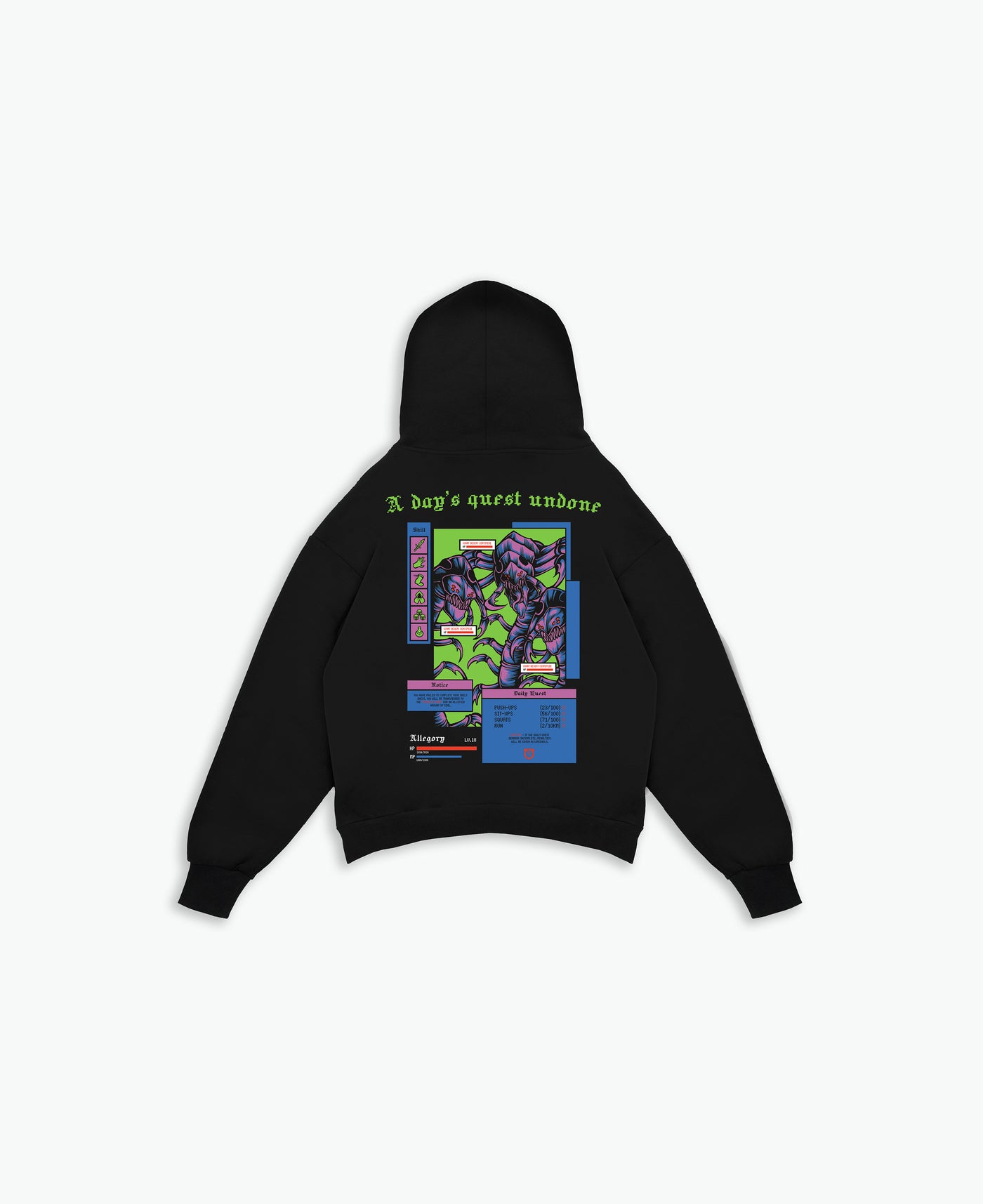 Daily Quest Hoodie / Black