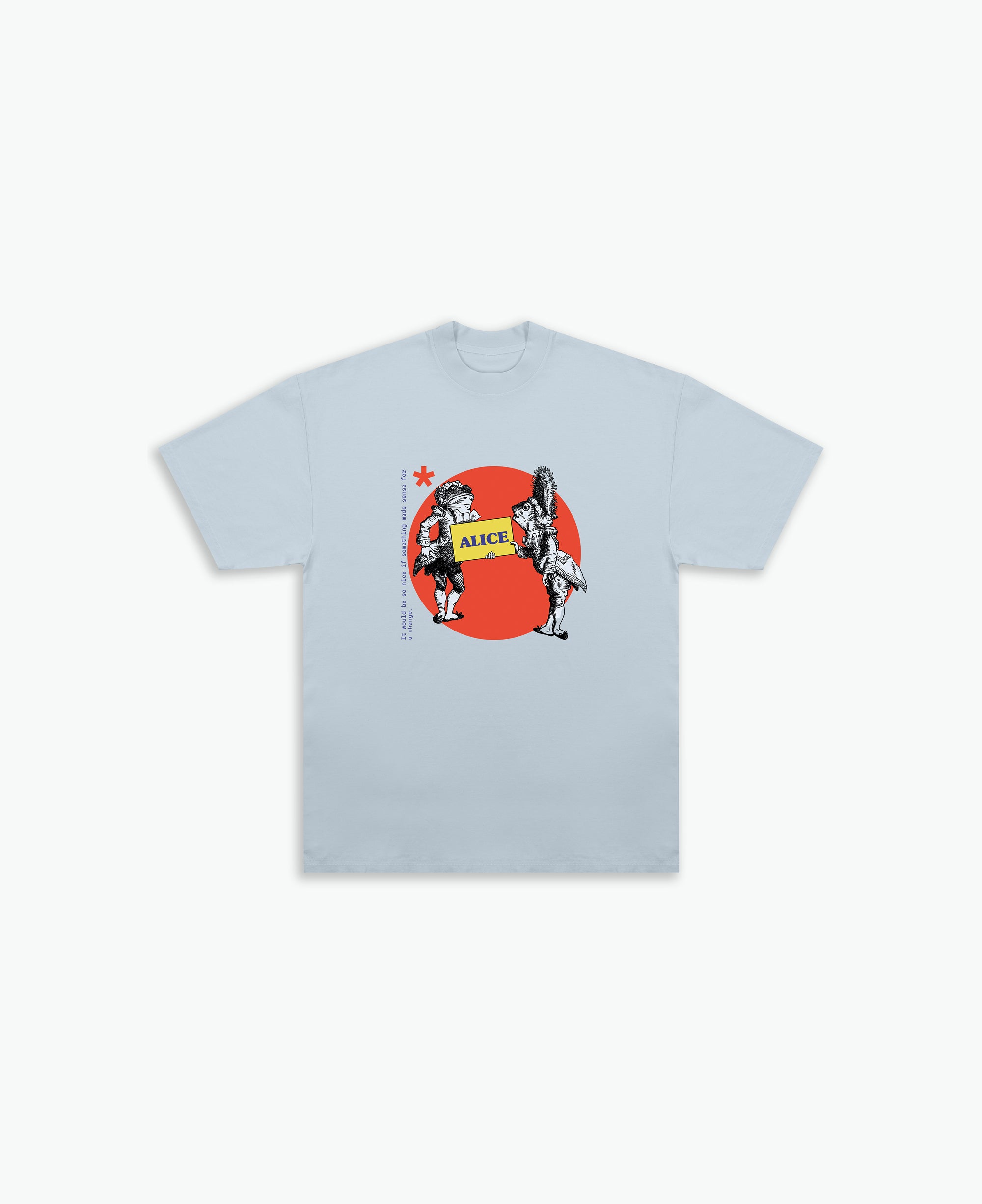 Fish and Frog Tee / Cloud Blue