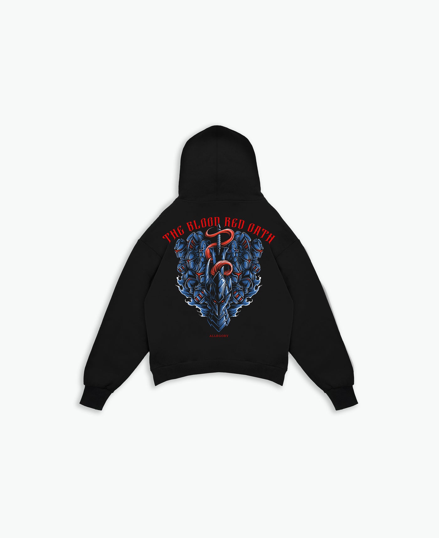 Blood-Red Commander Hoodie / Black
