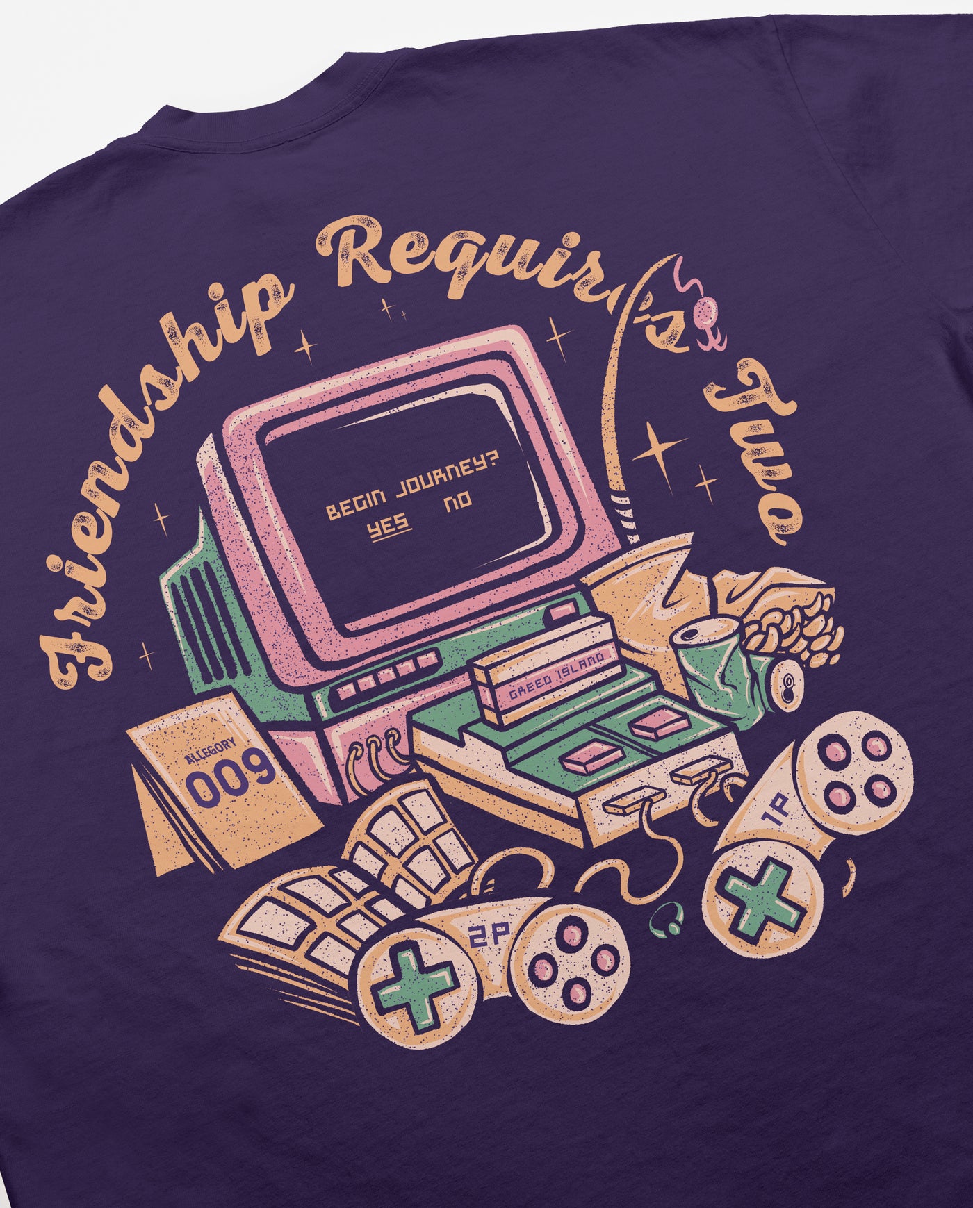 Friendship Requires Two Tee / Purple