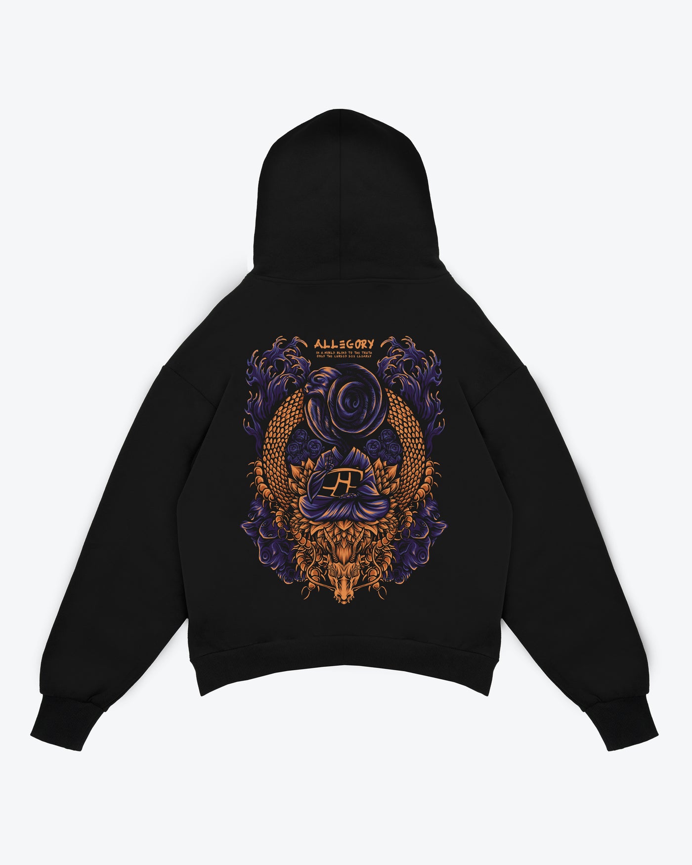 Cursed Monk Hoodie / Black