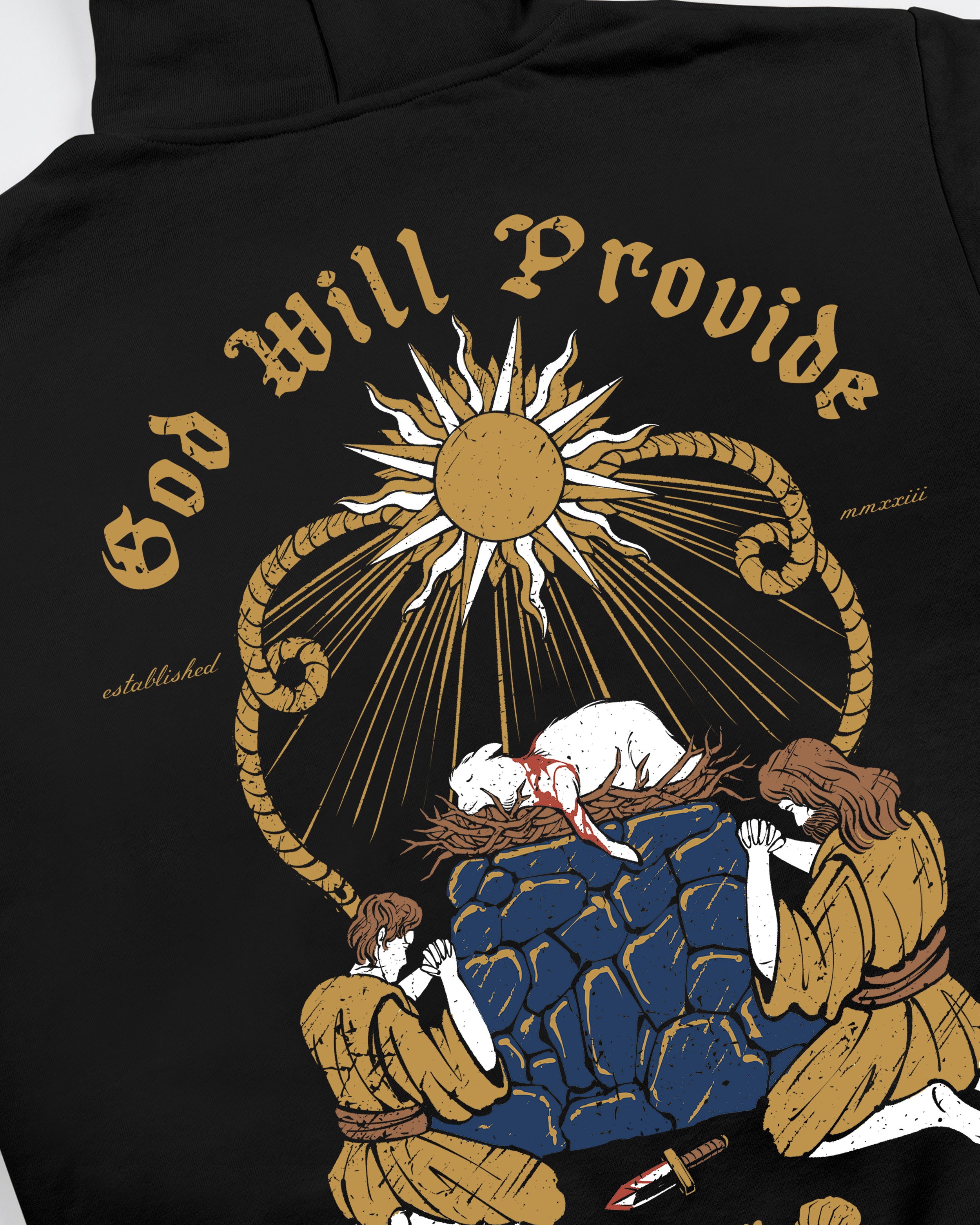 Ram In The Thicket Hoodie / Black-3