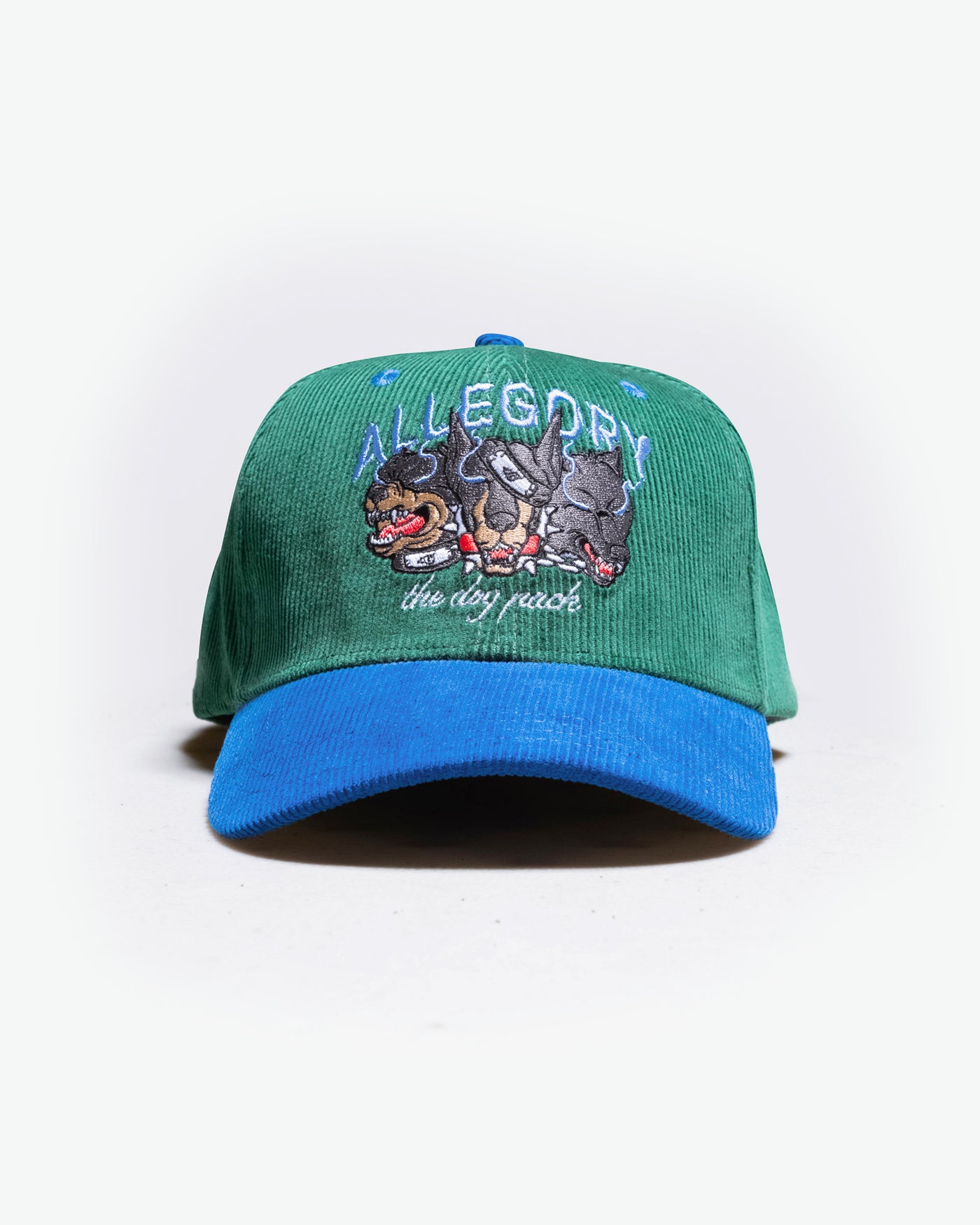 The Dog Pack Kakashi Corduroy Hat / Army Green / Konoha Blue