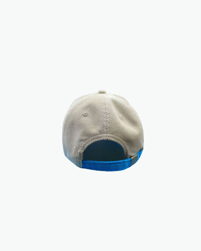 Spirit Detective's Premium Corduroy Hat / Cream / Electric Blue