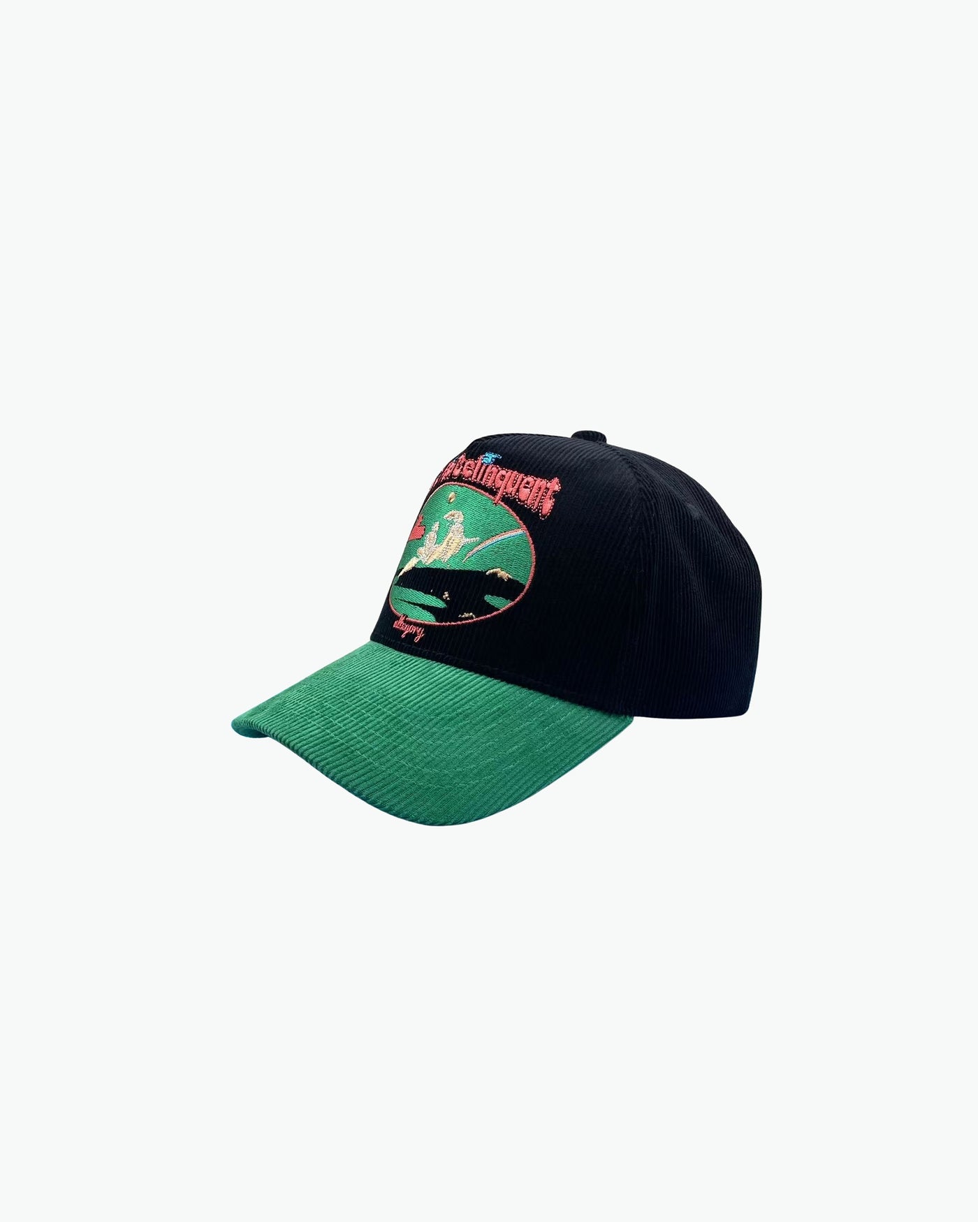 Yusuke & Botan's Journey Premium Corduroy Hat / Black / Green