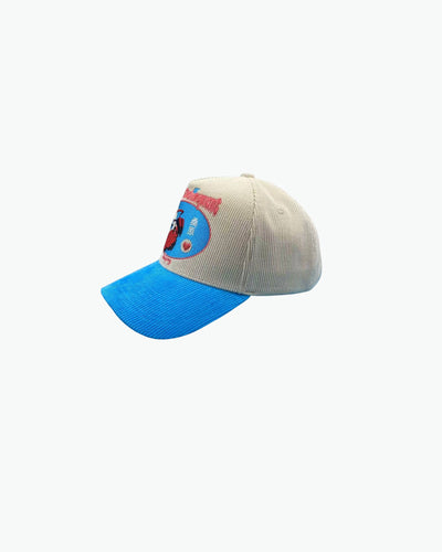 Kuwabara Baseball Card Premium Corduroy Hat / Cream / Electric Blue