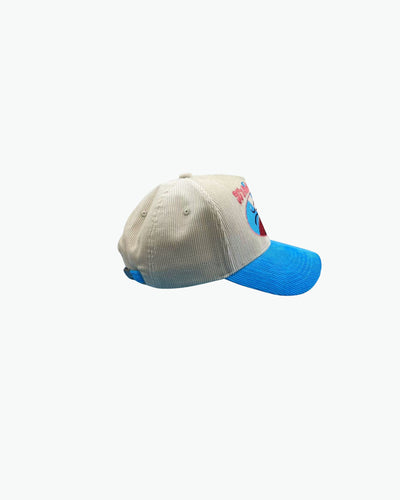 Kuwabara Baseball Card Premium Corduroy Hat / Cream / Electric Blue