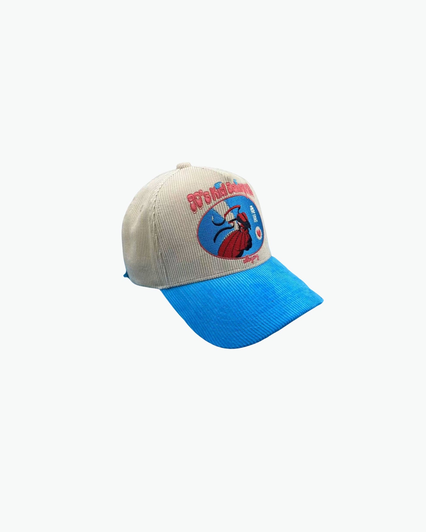 Kuwabara Baseball Card Premium Corduroy Hat / Cream / Electric Blue