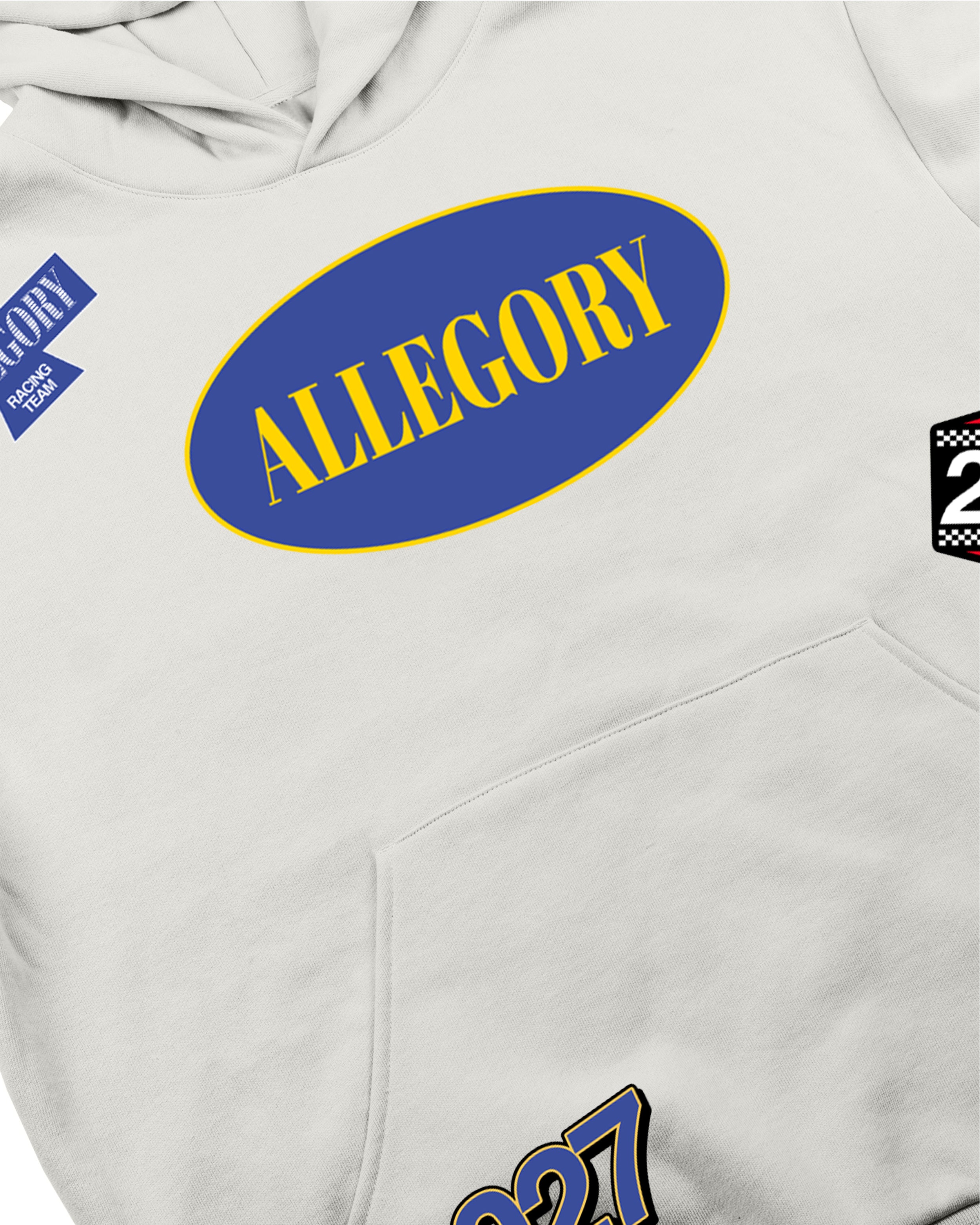 Pit Crew L027 Emblem Hoodie / Off White-2