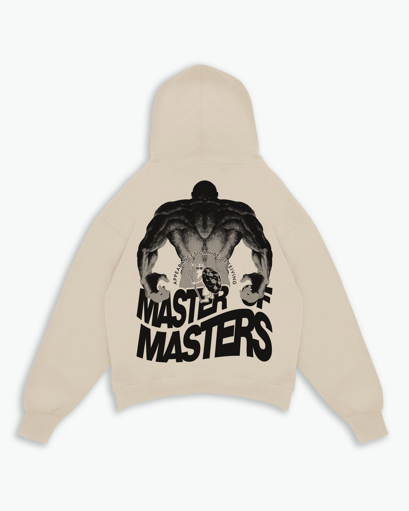 Masters Of Masters Heavyweight Hoodie / Sand / Black