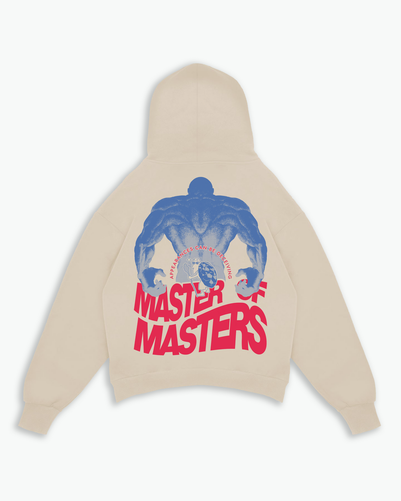 Masters Of Masters Heavyweight Hoodie / Sand / Blue / Red