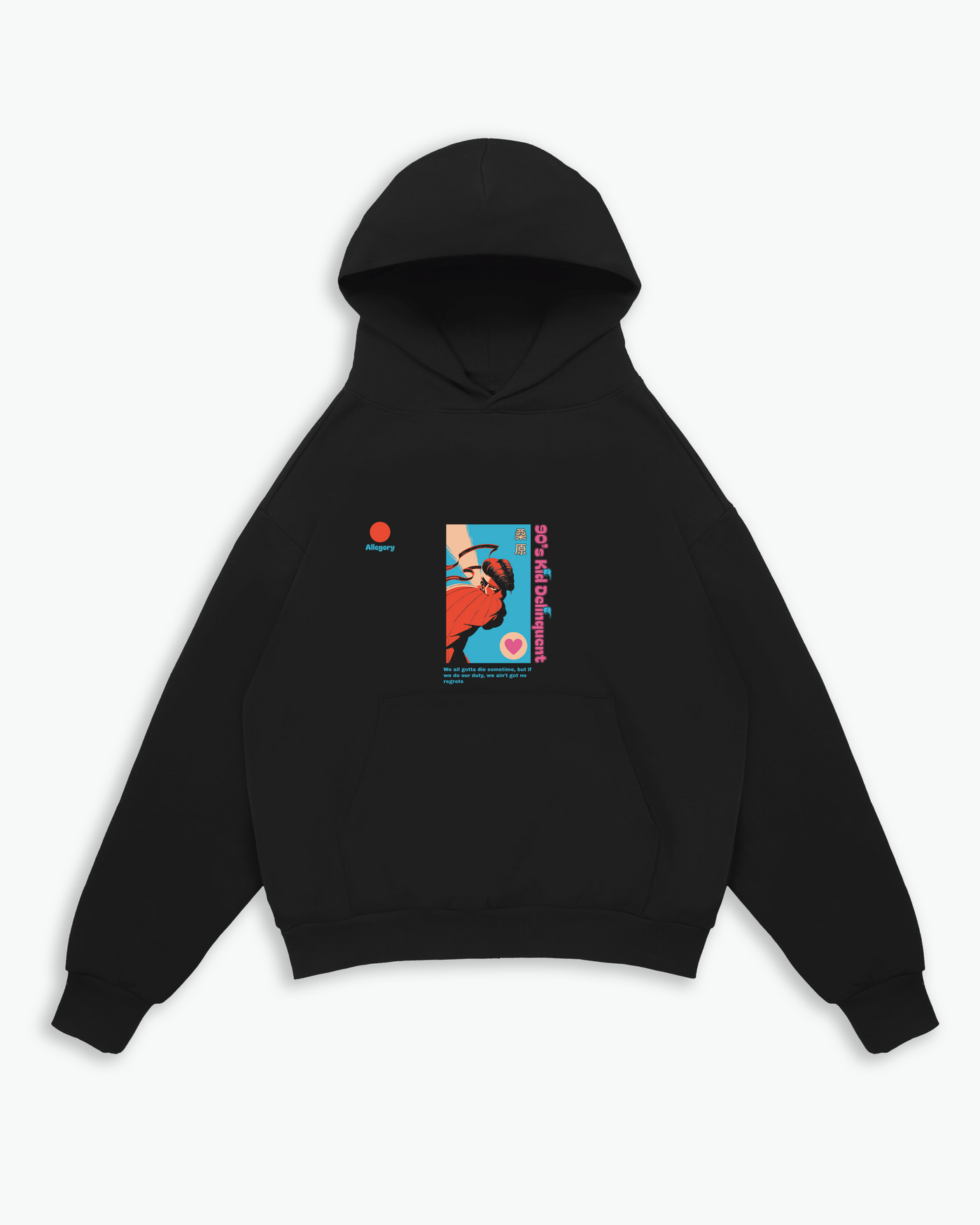 Kuwabara Baseball Card Hoodie / Black