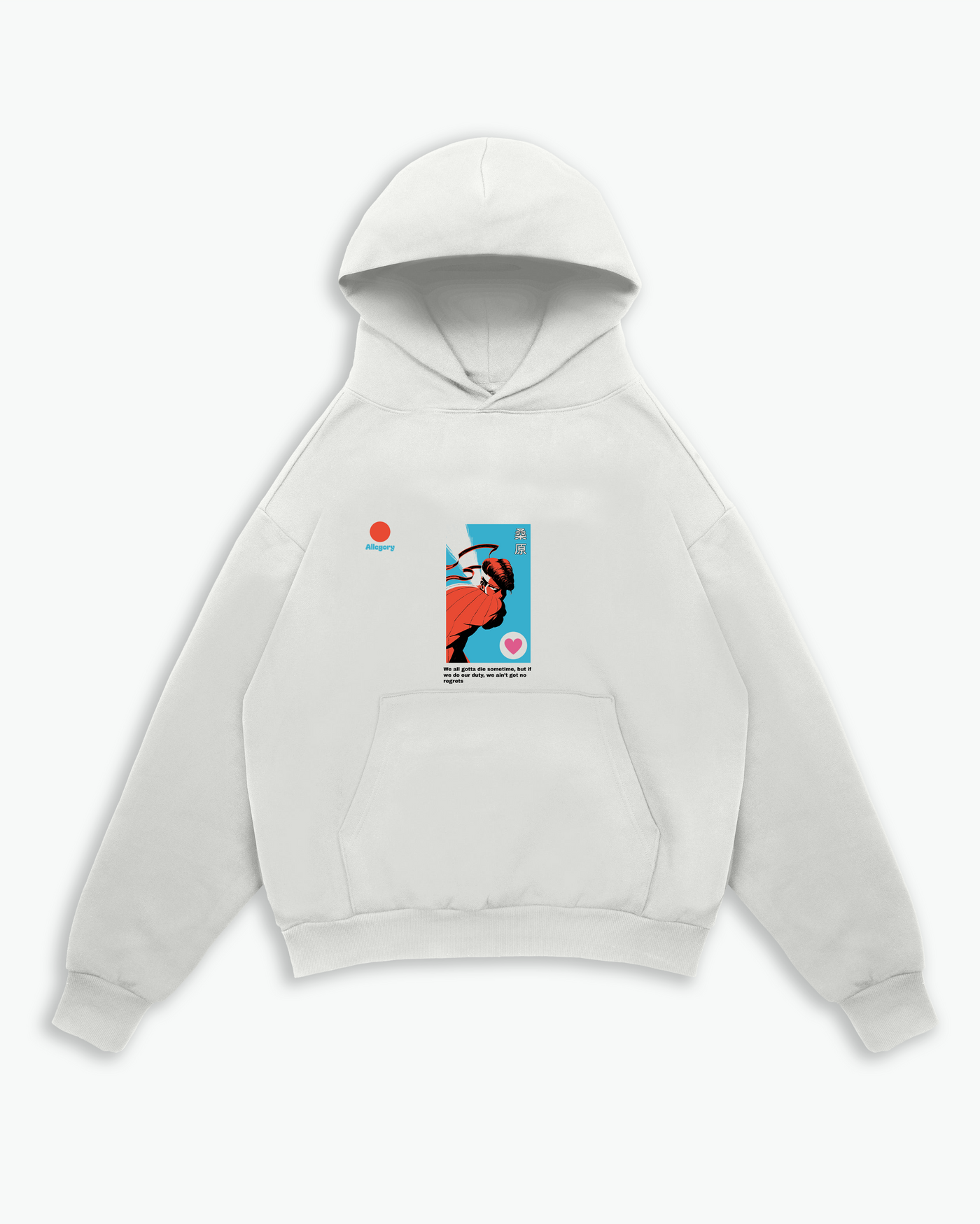 Kuwabara Baseball Card Hoodie / White