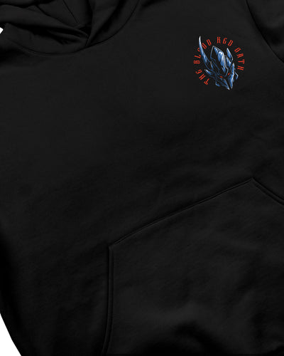 Blood-Red Commander Hoodie / Black