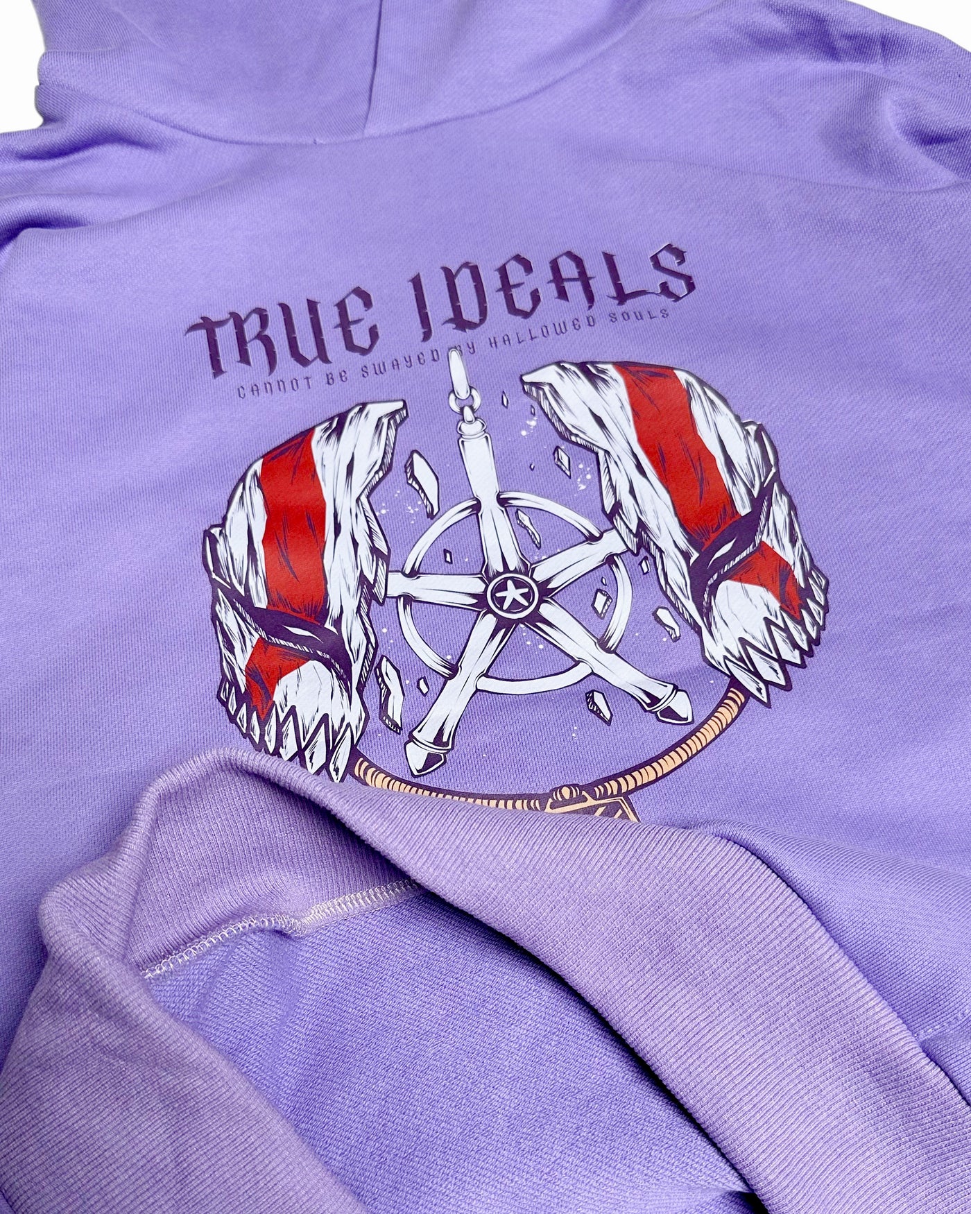 Oversized Heavy True Ideals Uryu Hoodie / Purple