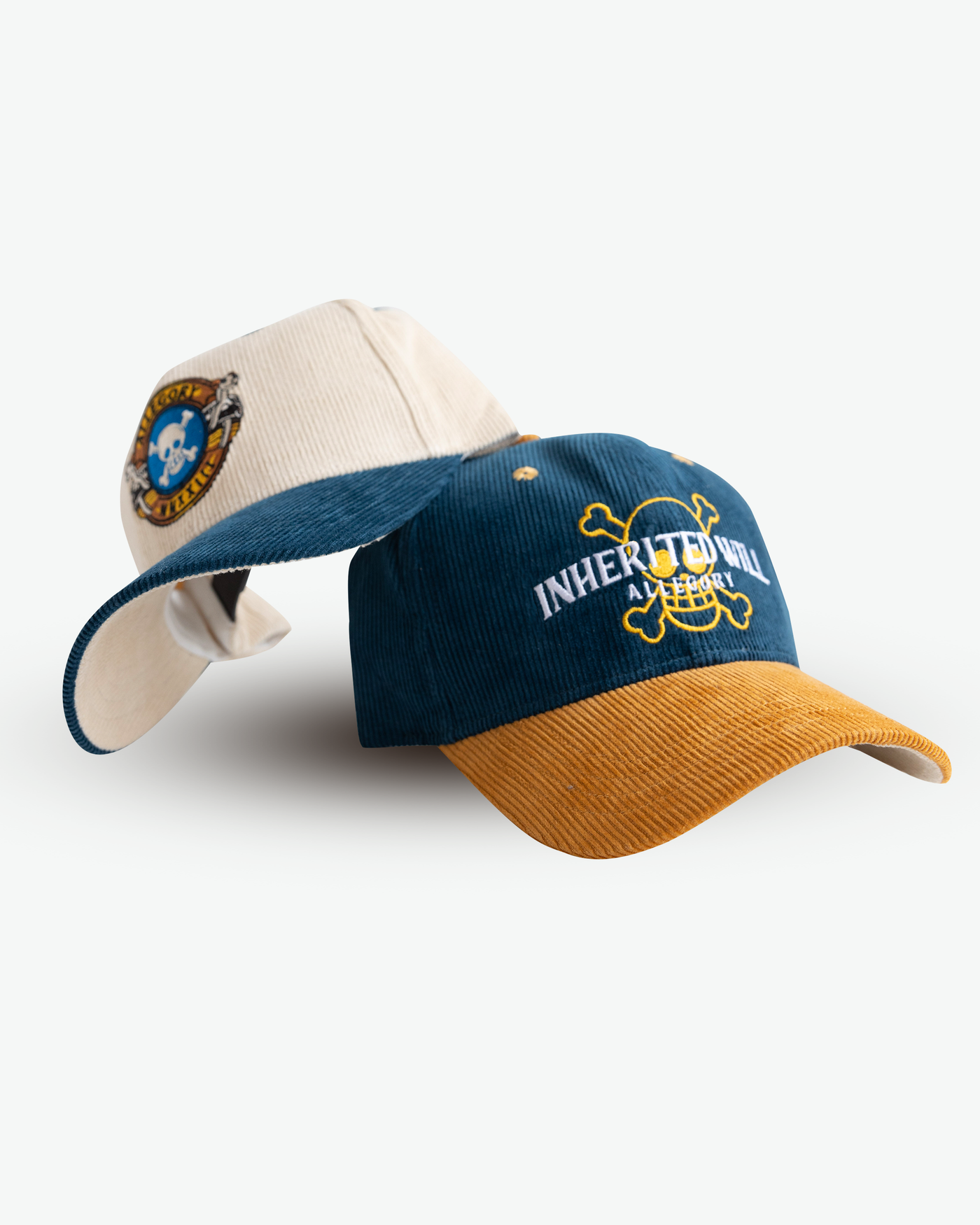 Inhereited Will Jolly Roger Corduroy Hat / Bluesteel / Harvest Gold