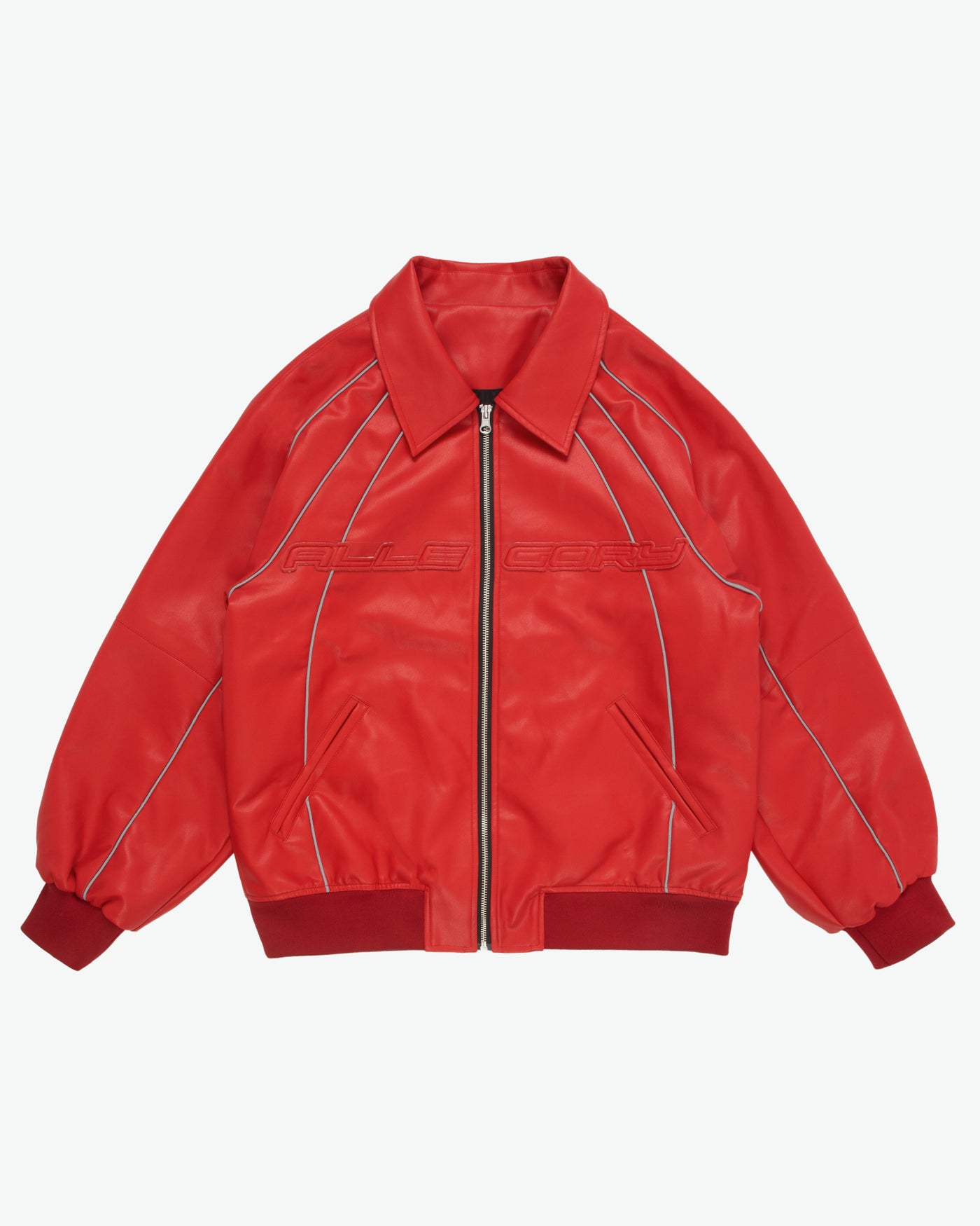 Voyager Leather Jacket / Red