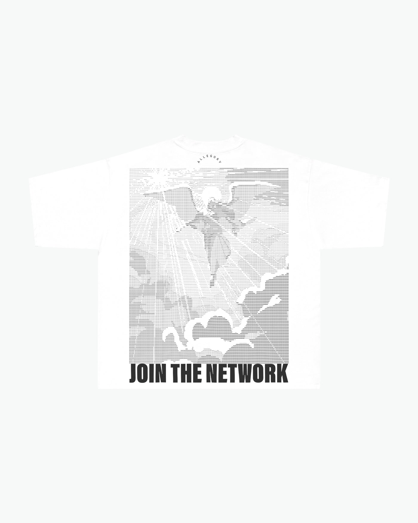 Join The Network Heavyweight Cropped Fit Tee / White