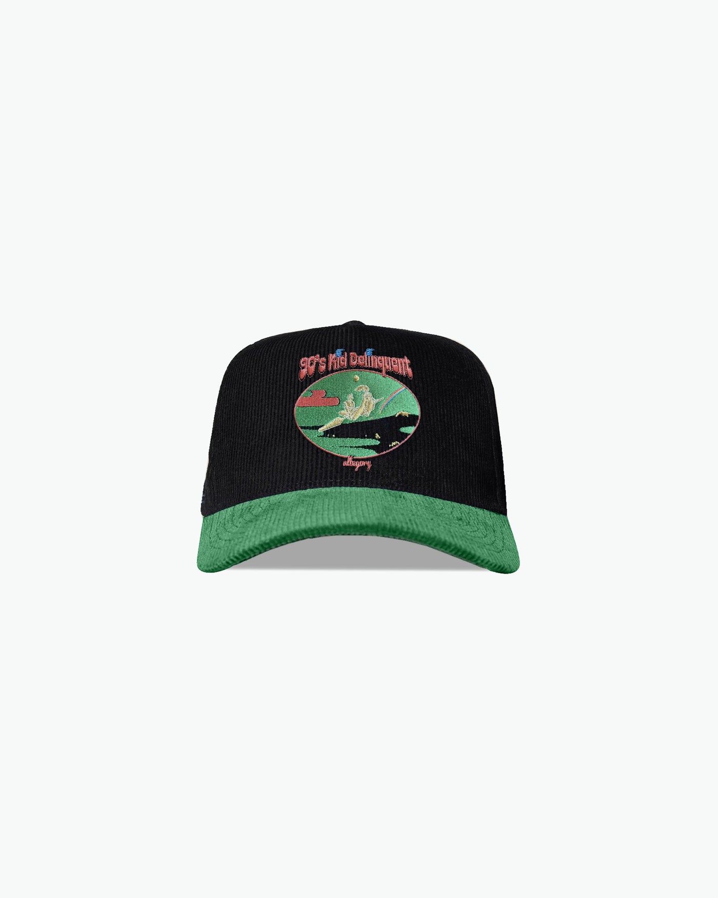 Yusuke & Botan's Journey Premium Corduroy Hat / Black / Green