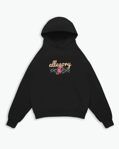 Rose Whip Hoodie / Black