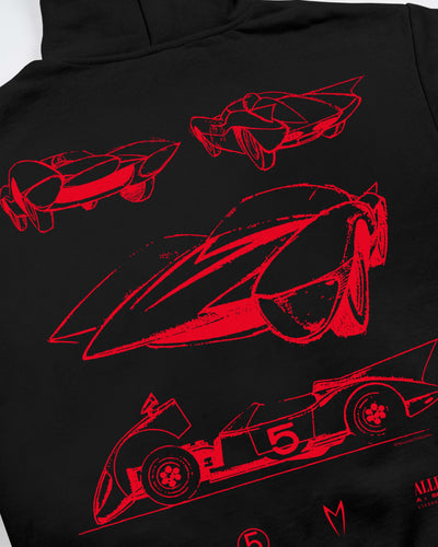 Mach 5 Sketches For Speed Racer™ Hoodie / Black